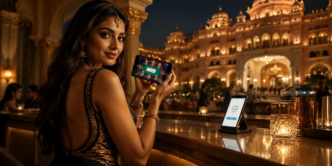 Player engaged in online card game Teen Patti often alongside Rummy