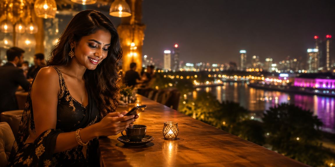 User logging into mobile betting app at night